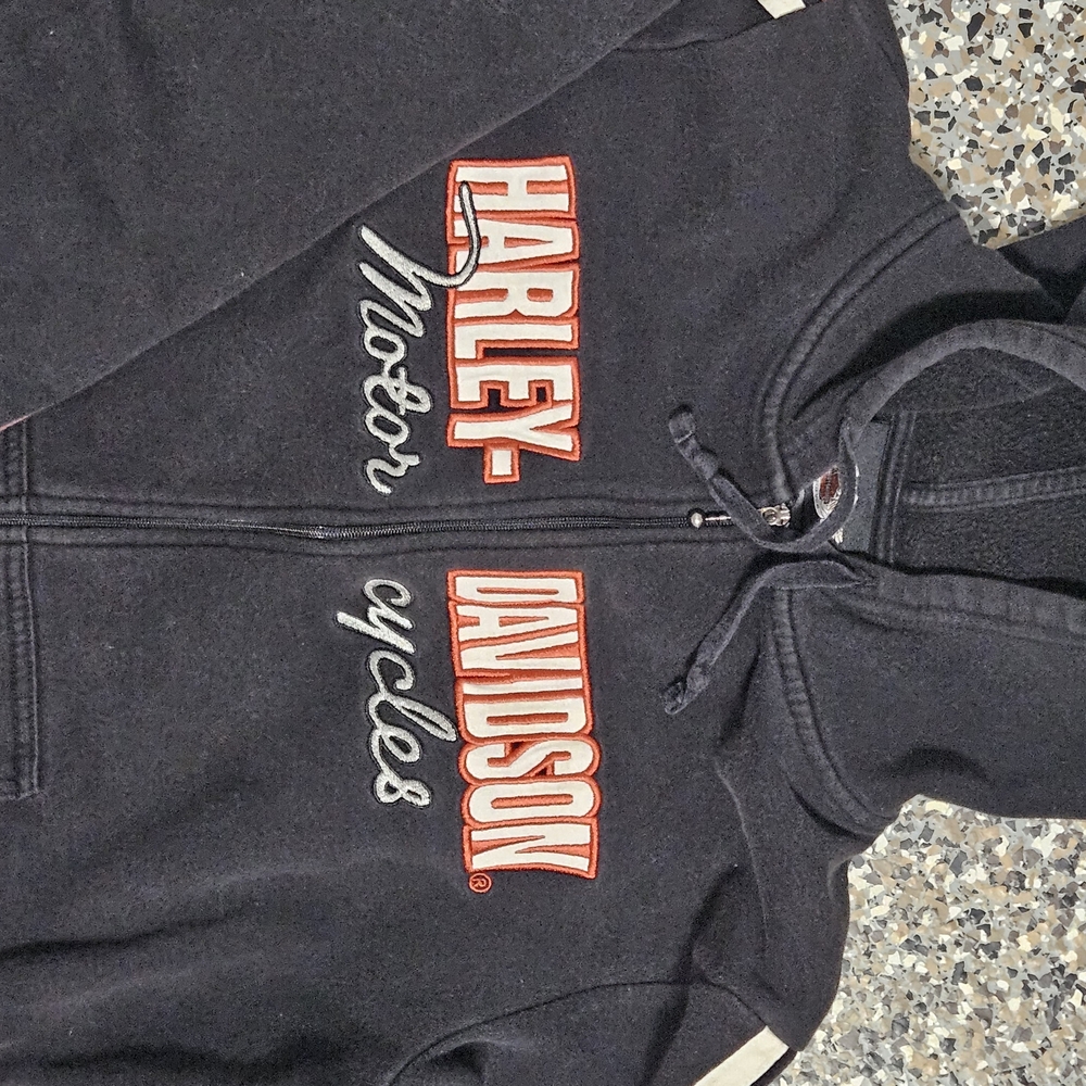 Harley-Davidson Womens Fitted Full Zip Hoodie - Size L - Picture 3 of 5